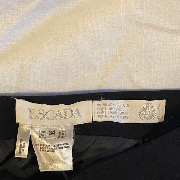 Escada Virgin Wool High Rise Maxi Skirt Black 34 2 - Picture 6 of 10